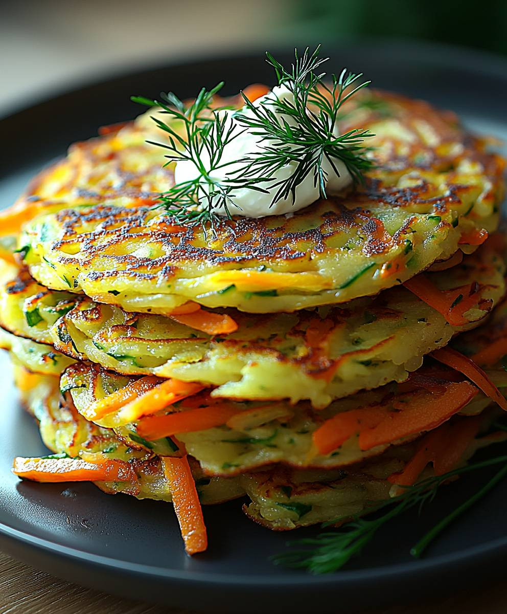 Keto Gemüse Pfannkuchen