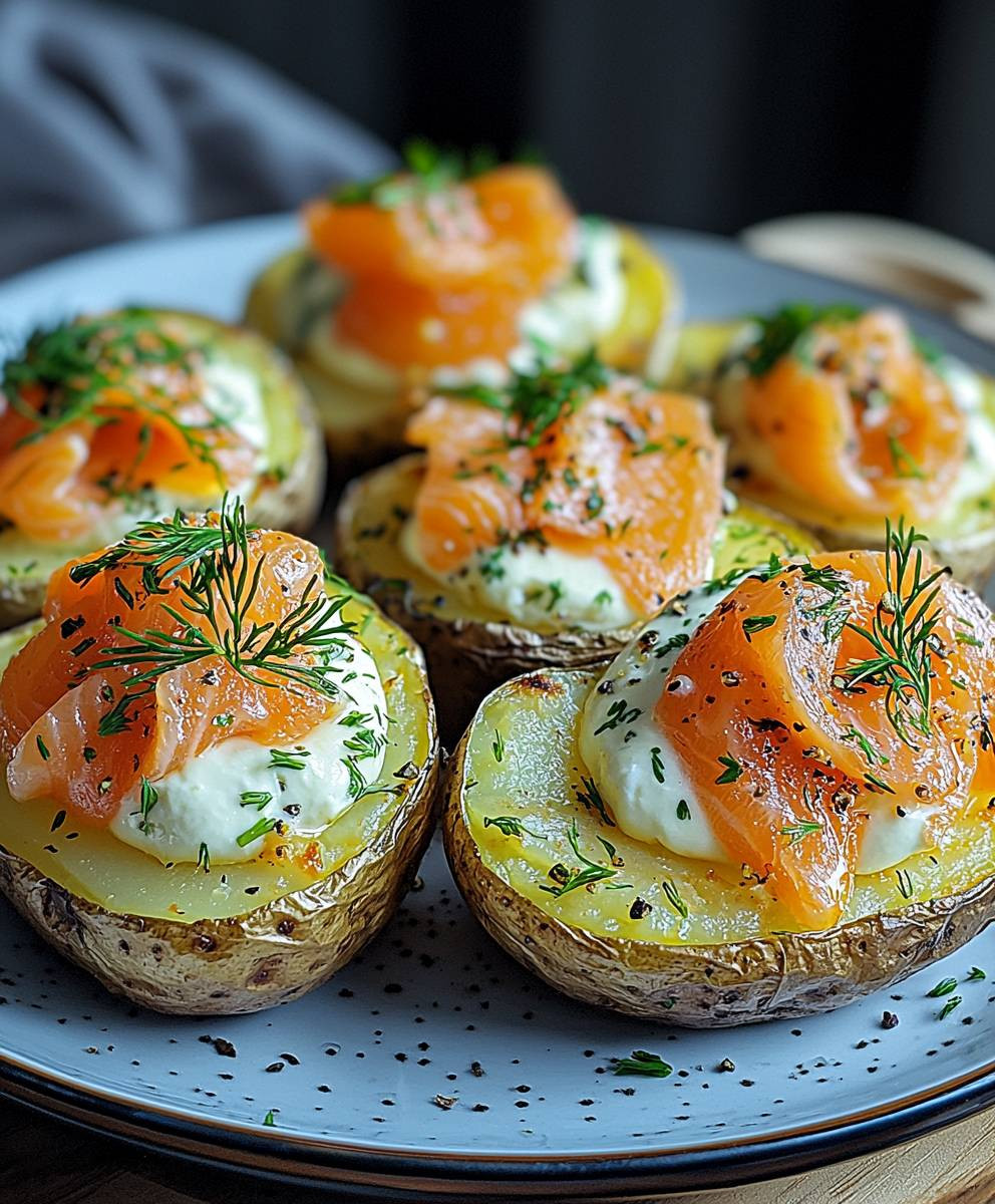 Räucherlachs Ofenkartoffeln