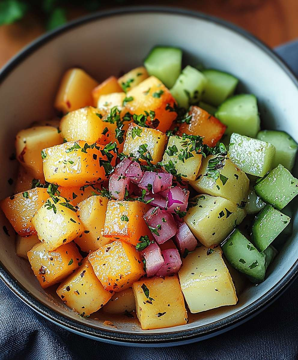 Bunte Kartoffel Bowl