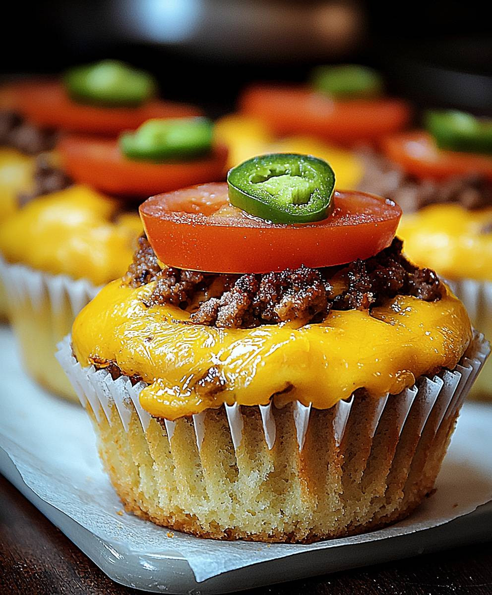Cheeseburger Muffins backen