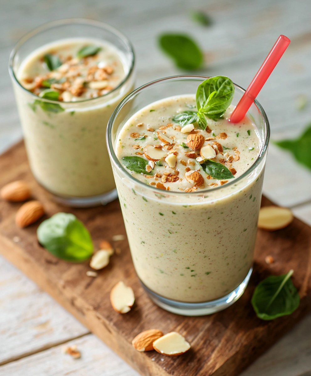 Kräuter Smoothie Mandelmus