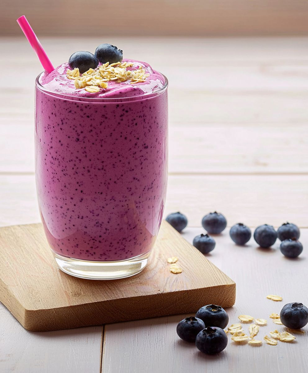 Blaubeer Quark Shake