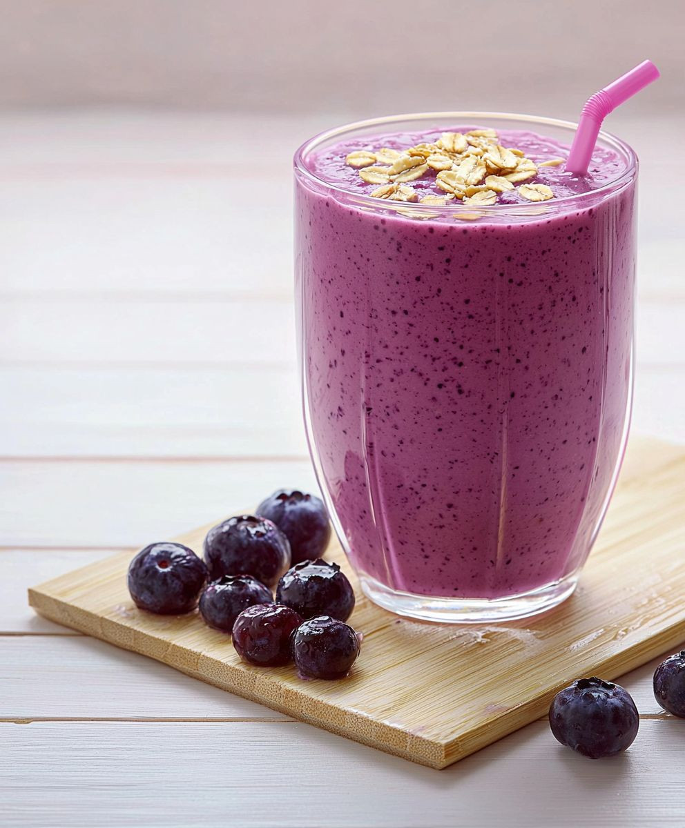 Blaubeer Quark Shake