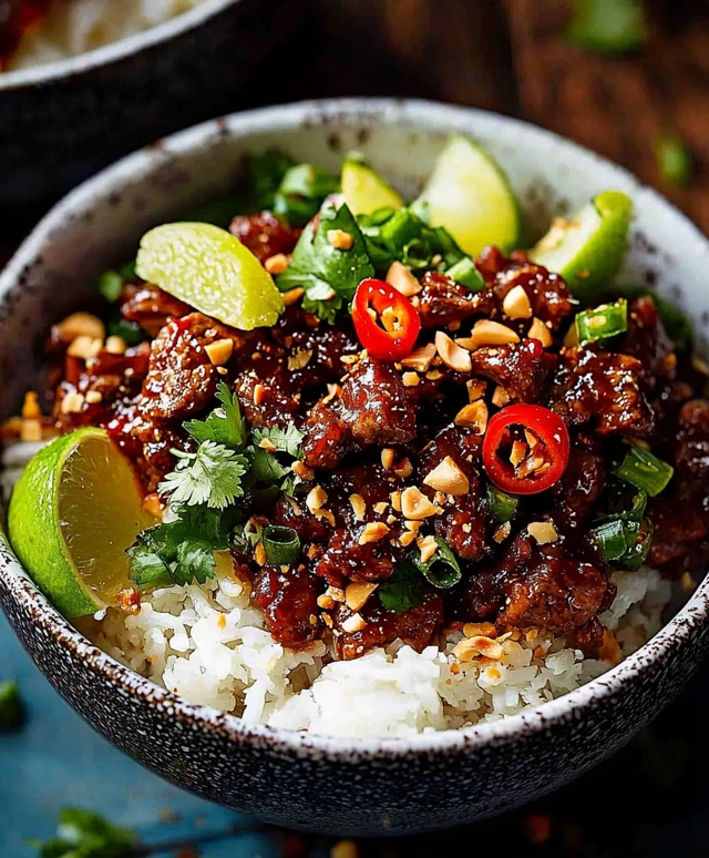 Thailändische Sweet-Chili-Rindfleisch