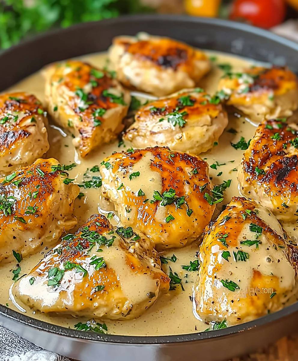 Knoblauchbutter Hähnchen