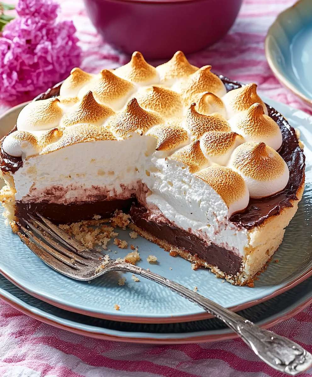 Schokoladen Baiser Torte