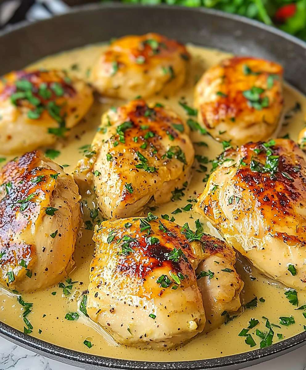 Knoblauchbutter Hähnchen