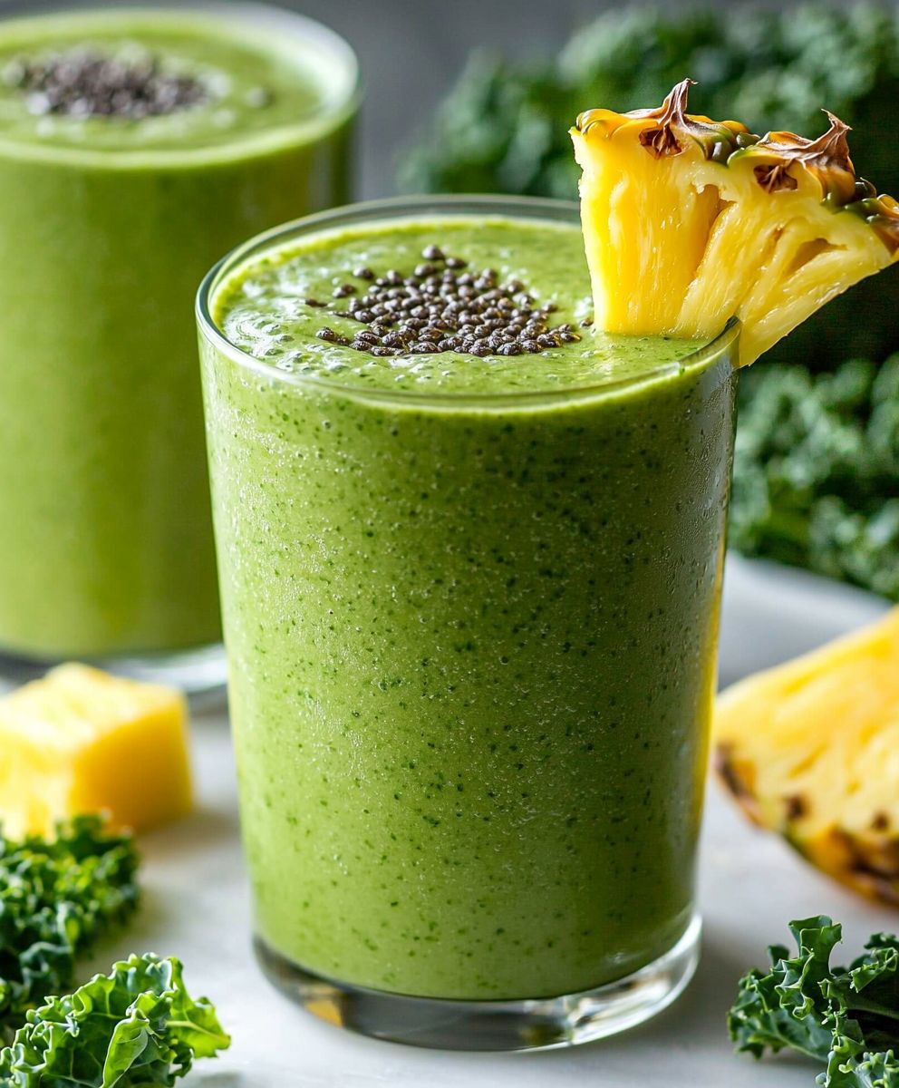 Ananas Grünkohl Smoothie