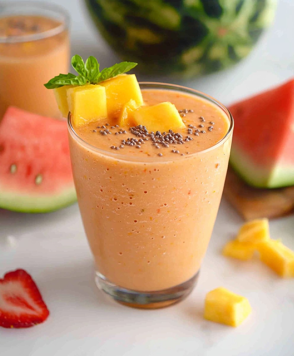 Wassermelone Mango Smoothie