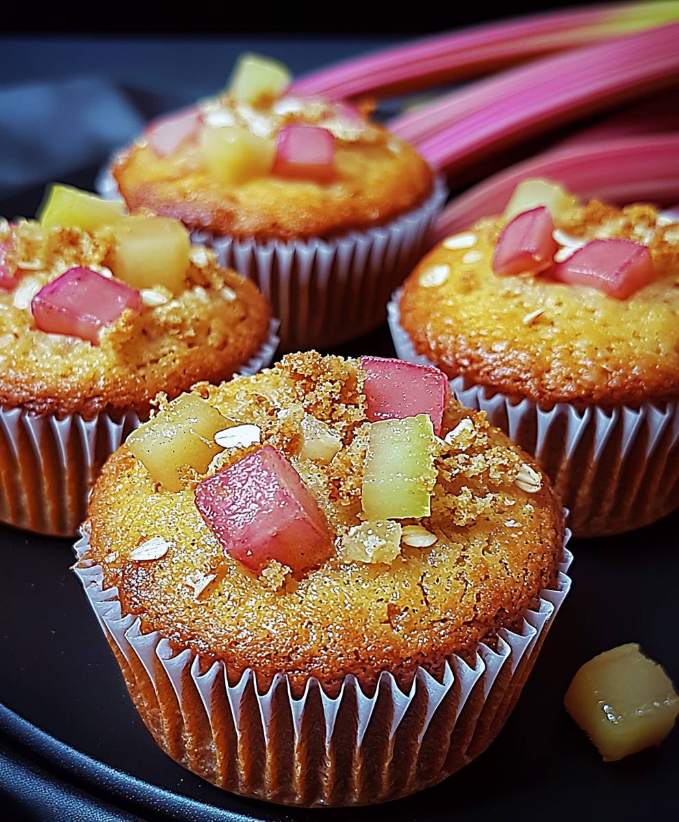 Rhabarber Muffins backen