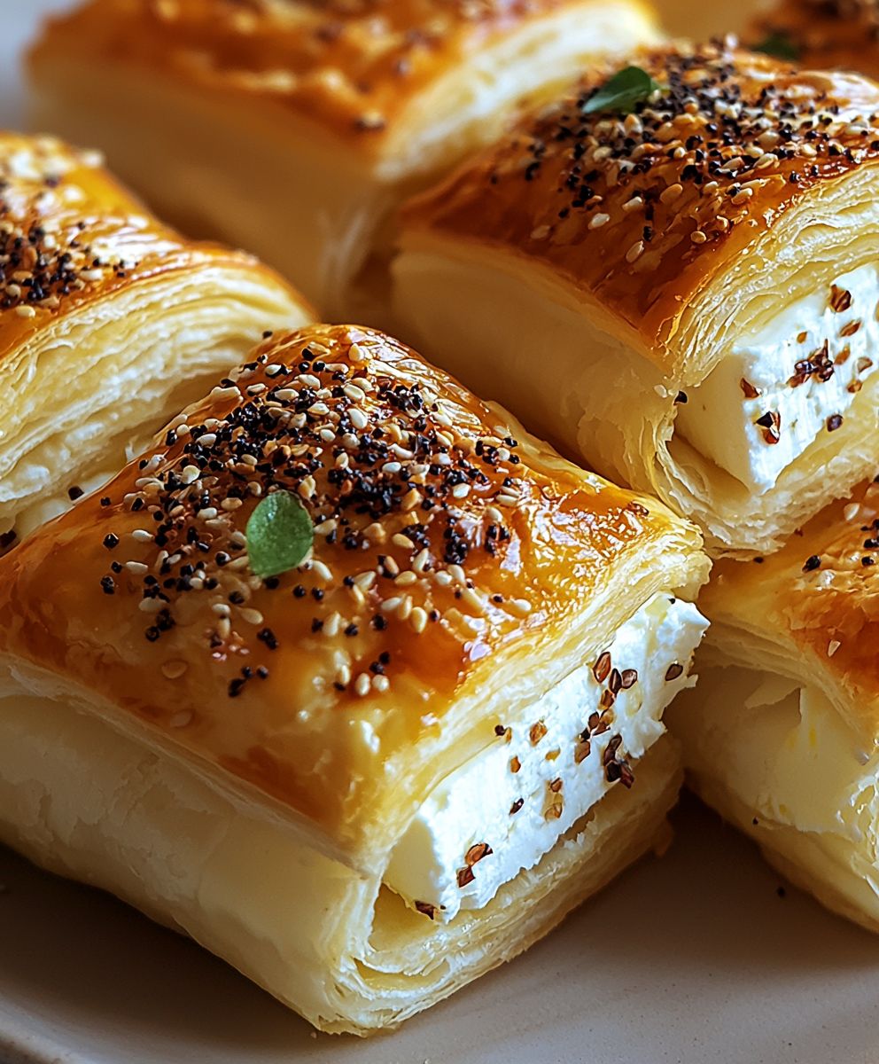 Feta Blätterteig backen