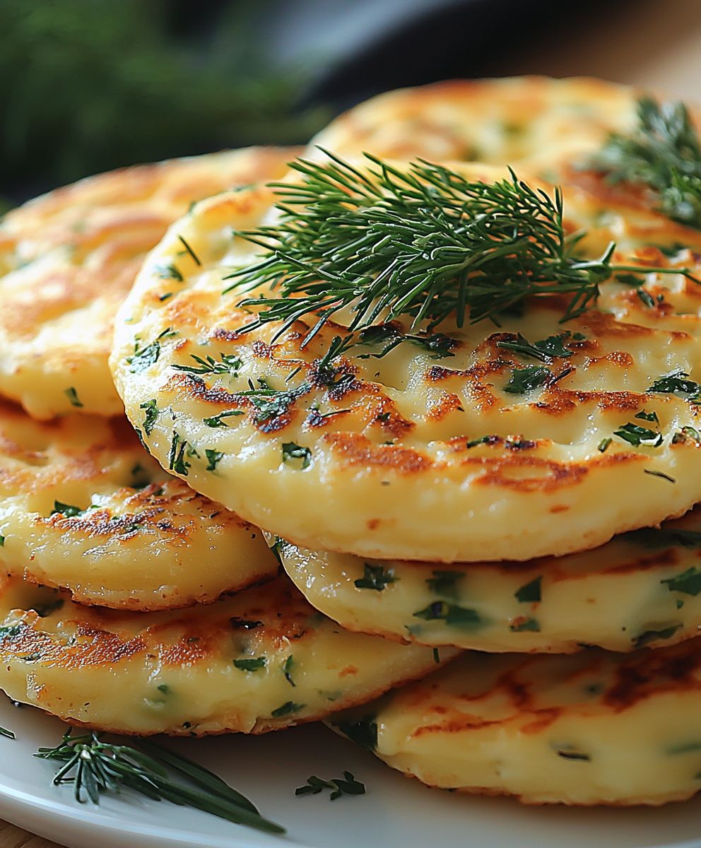 Kräuter Käse Blini