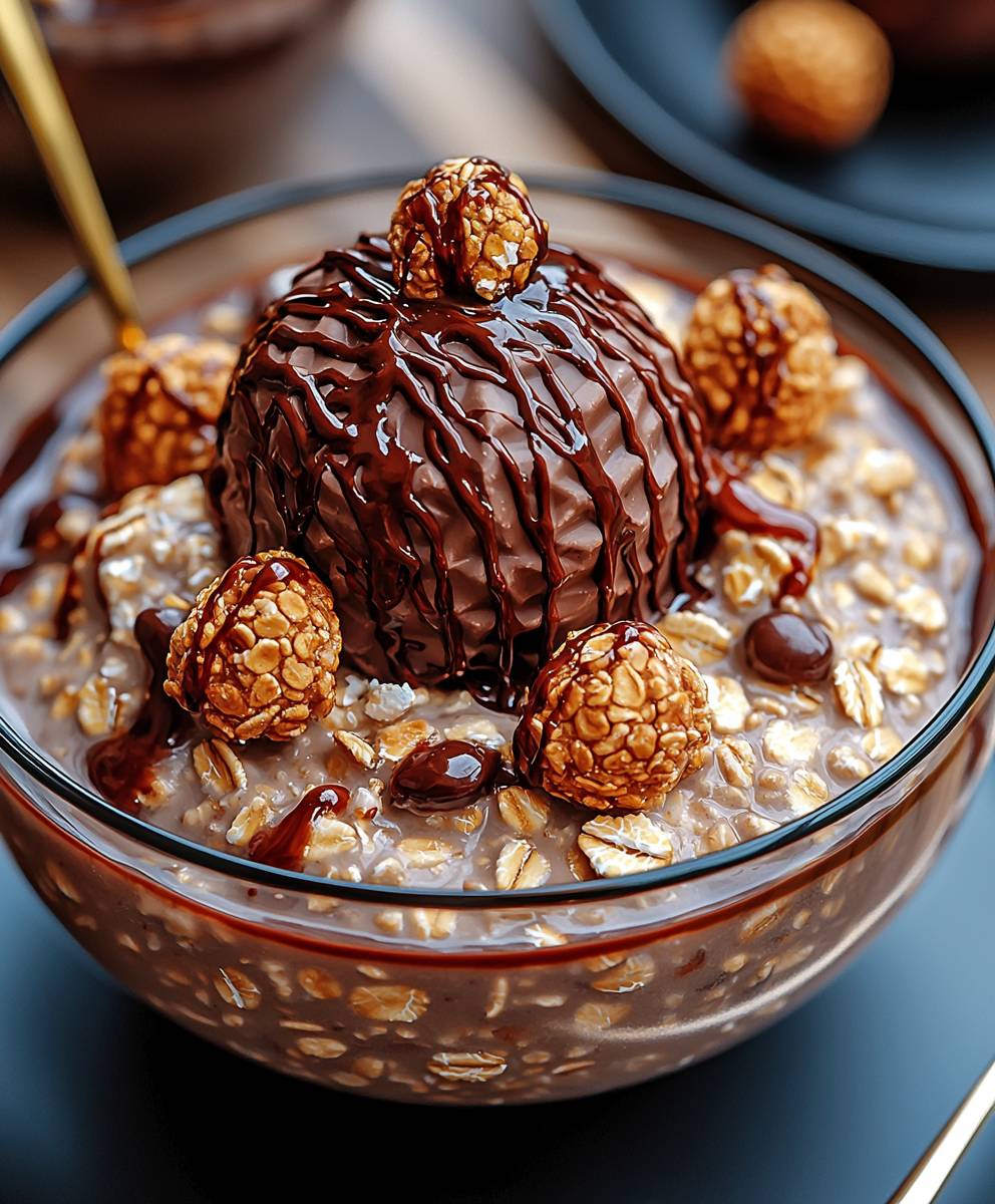 Ferrero Rocher Overnight Oats