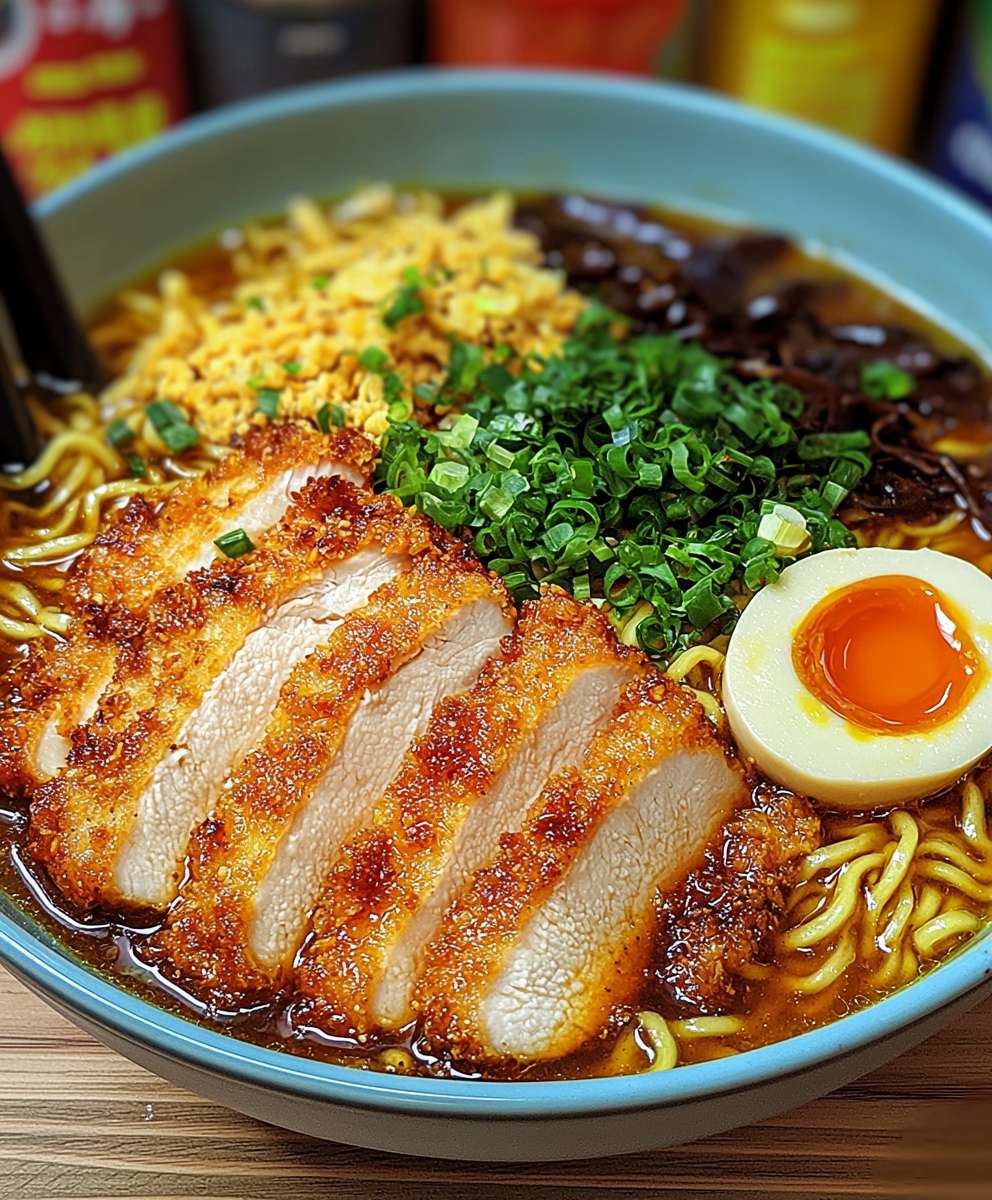Miso Ramen Hühner Katsu