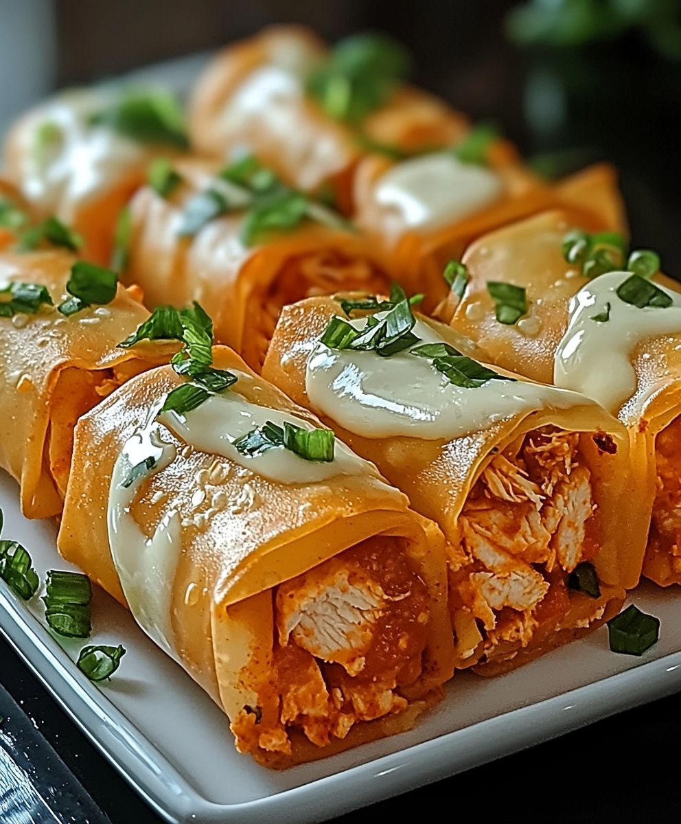 Buffalo Chicken Frühlingsrollen