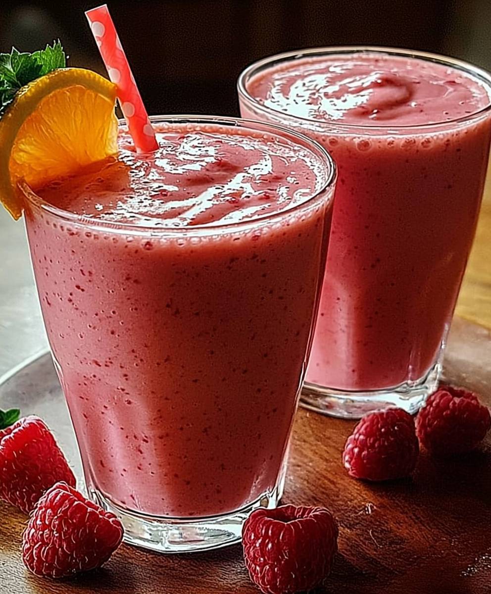 Himbeer Orangen Smoothie