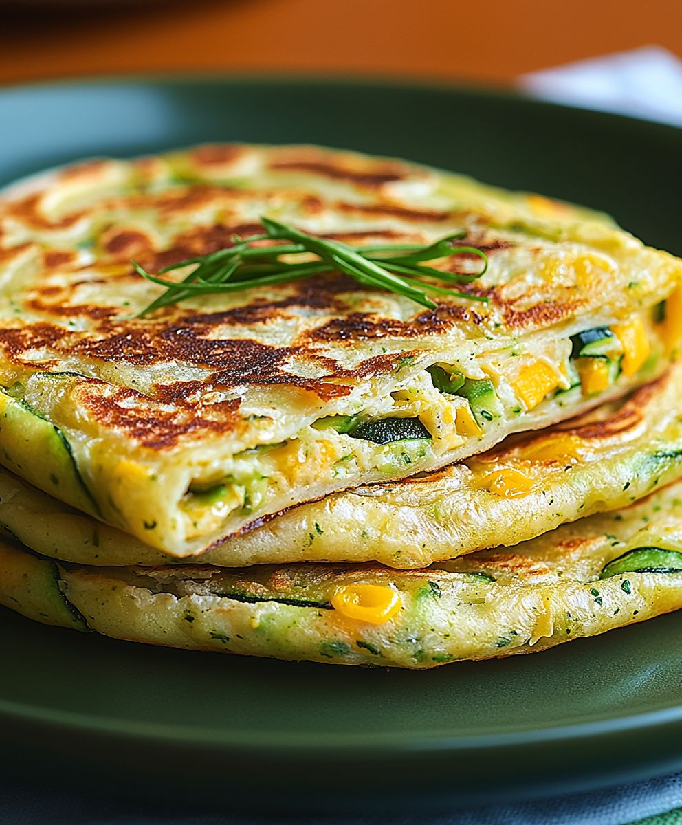 Zucchini Frühstück Tortillas
