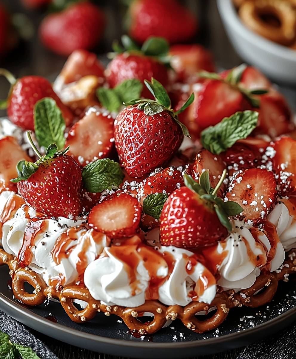 Erdbeer Brezel Salat