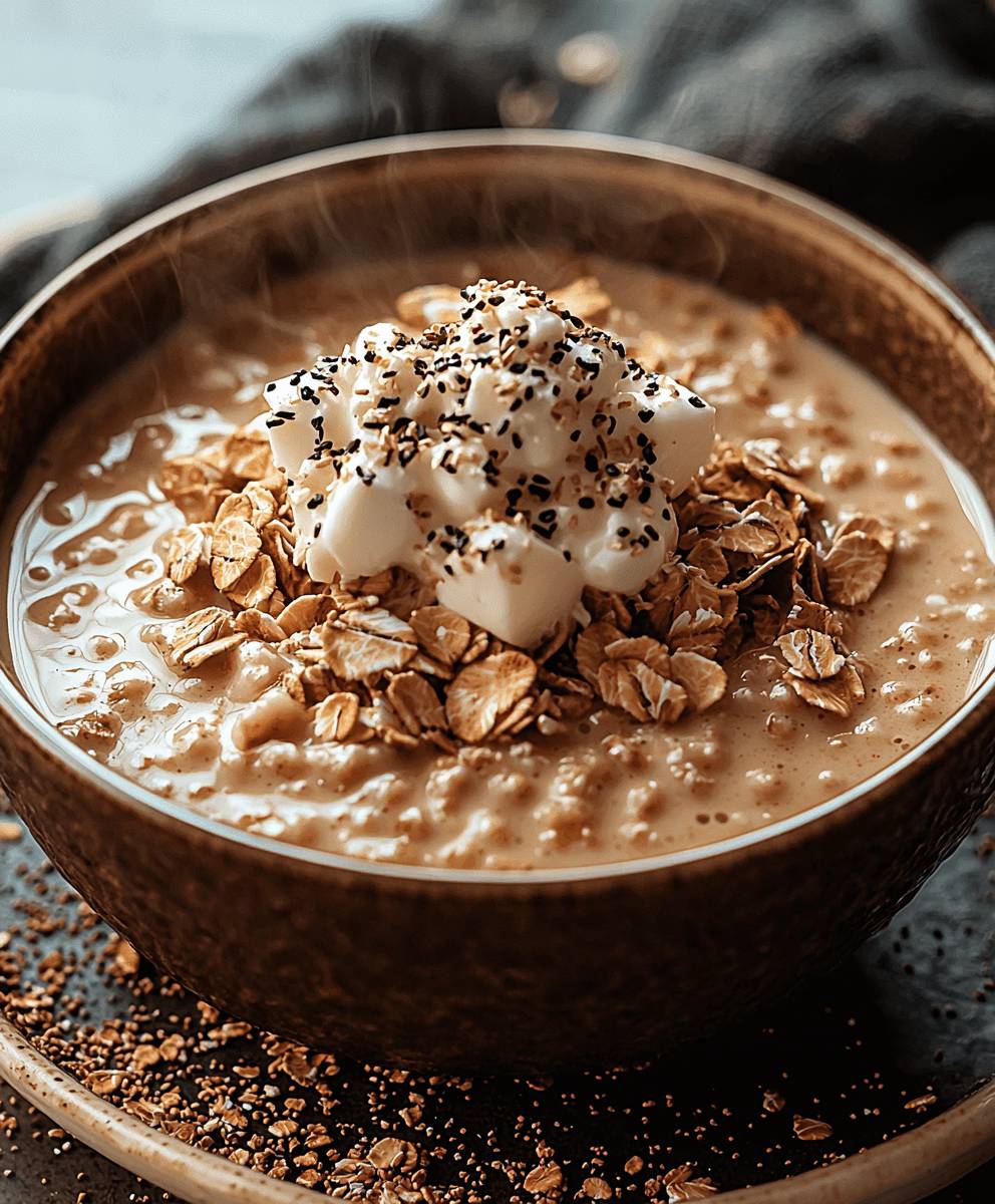 Kaffee Haferflocken Kokosmilch