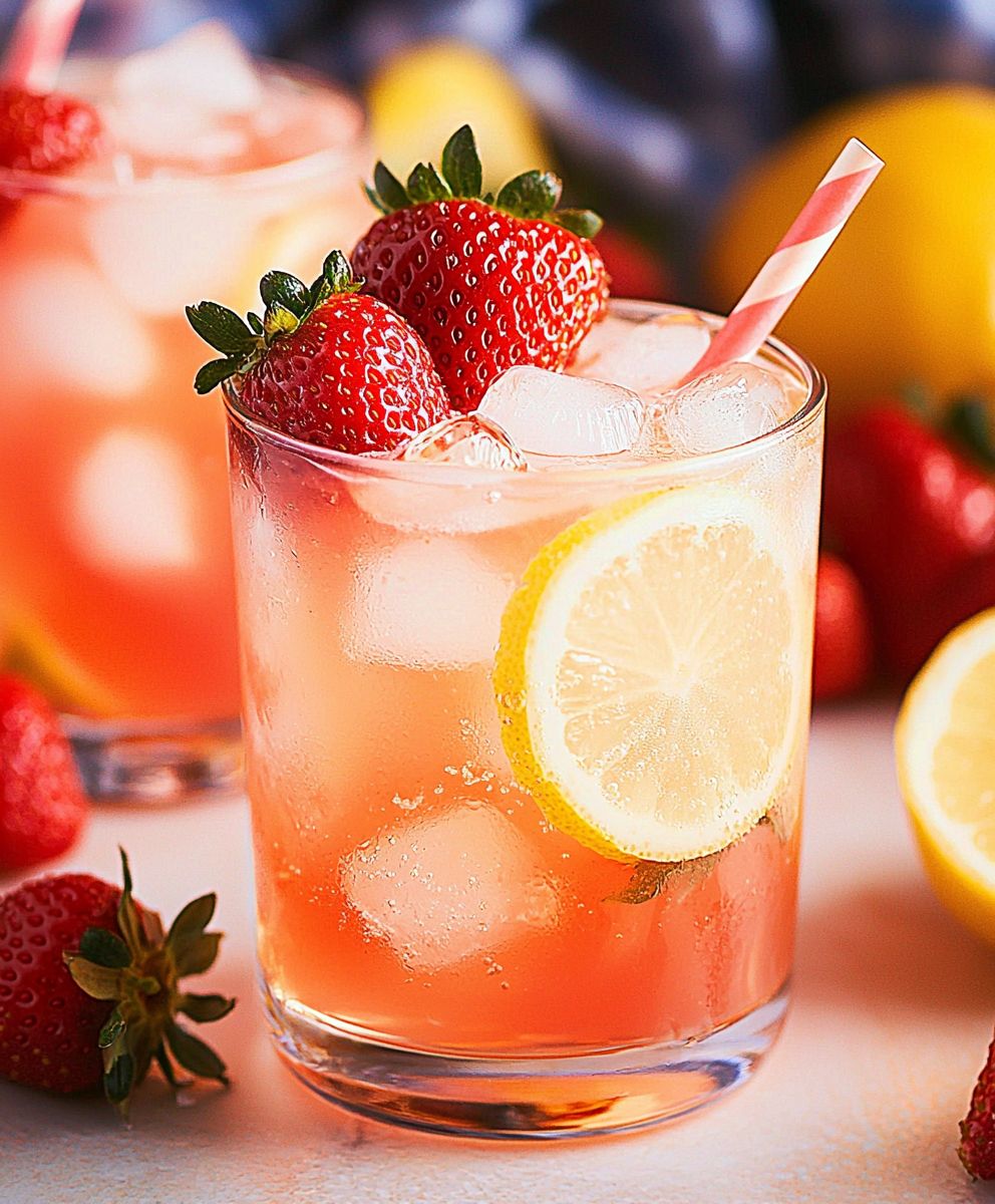 Erdbeer Wodka Limonade selber machen