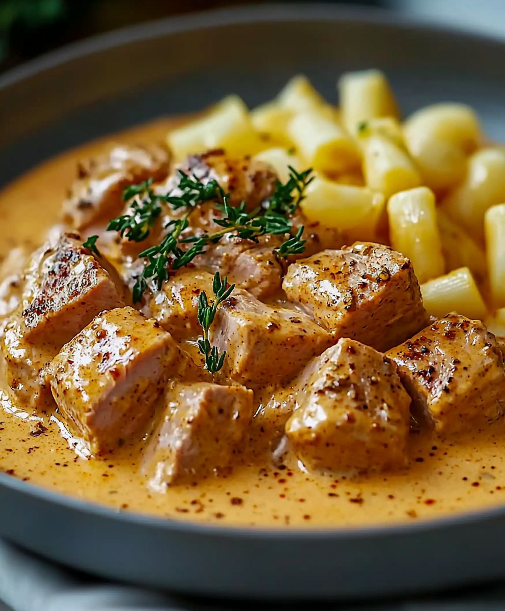 Geschnetzeltes Curry Sahne Soße