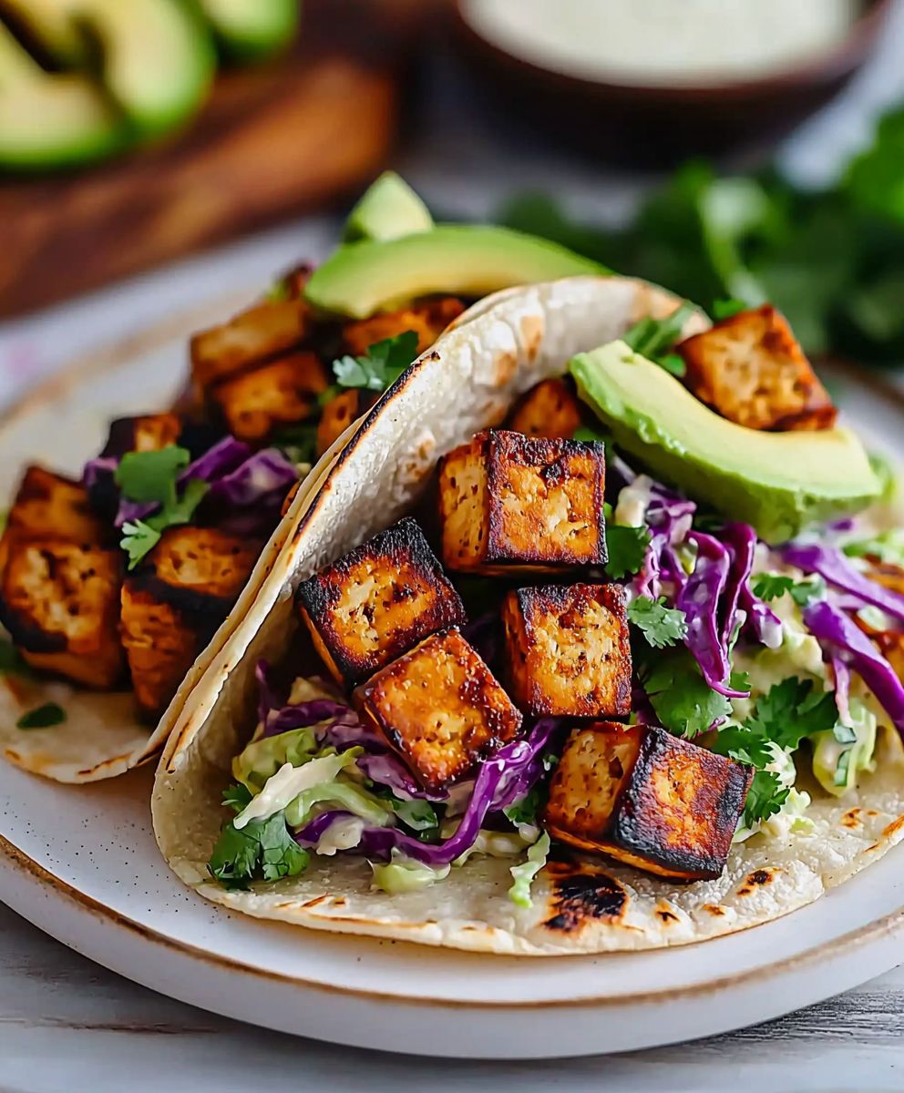 Tofu Tacos mit Krautsalat