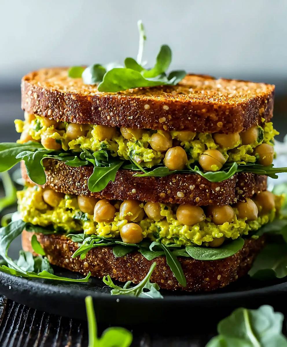 Kichererbsen Salat Sandwich