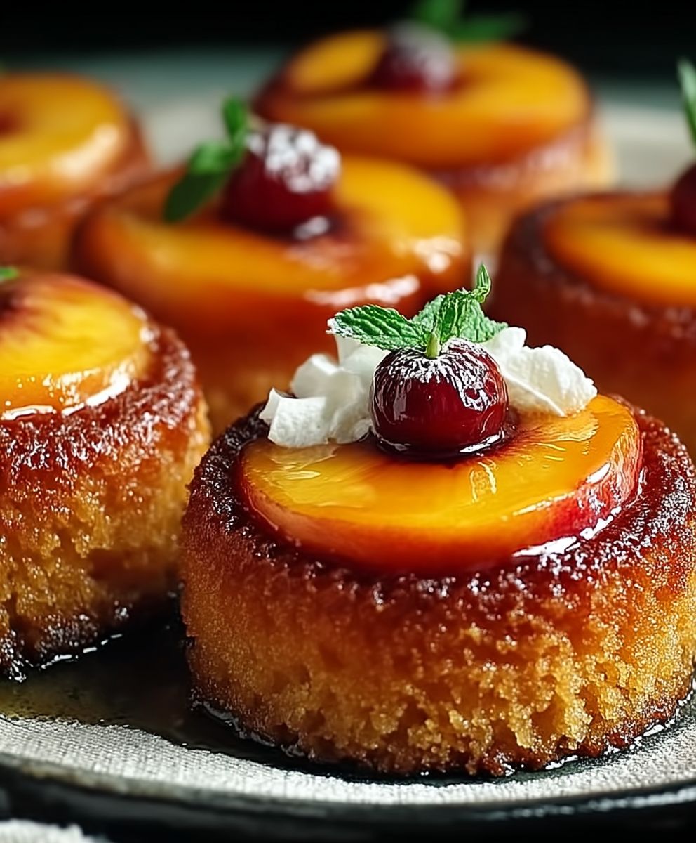 Pfirsich Mini Kuchen