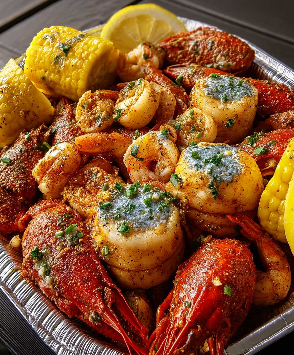 Cajun Seafood Boil Knoblauchbutter