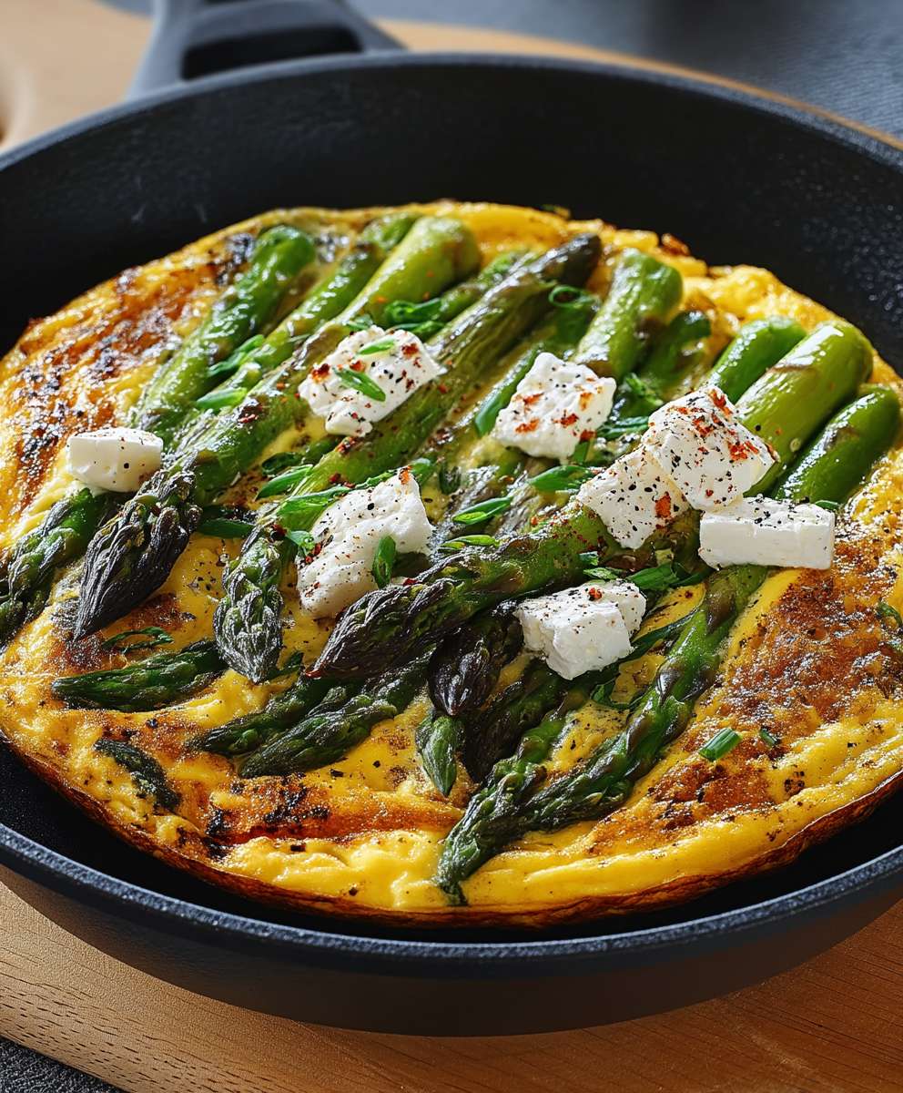 Spargel Frittata einfach zubereiten