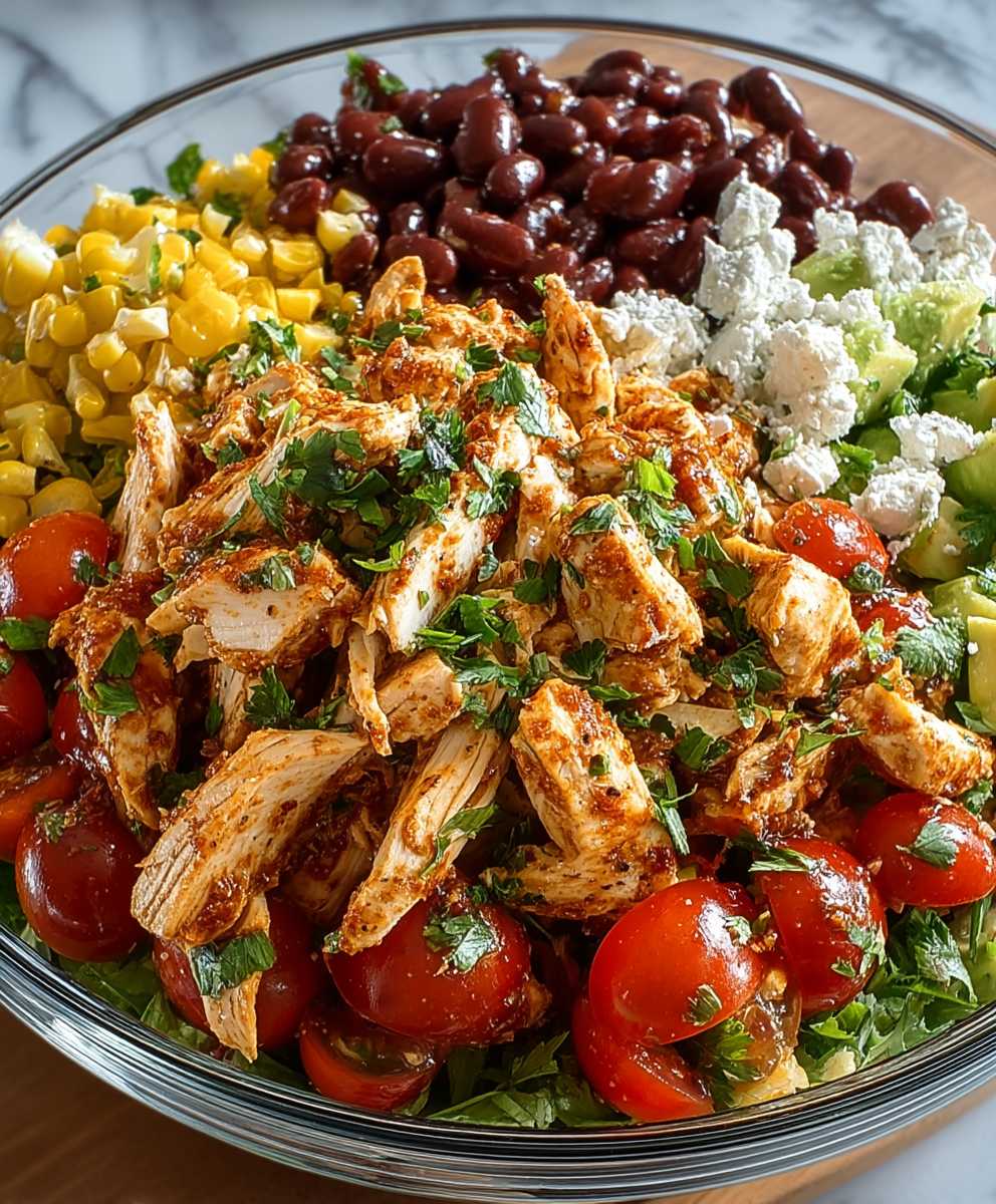 Southwest Hähnchensalat schnell