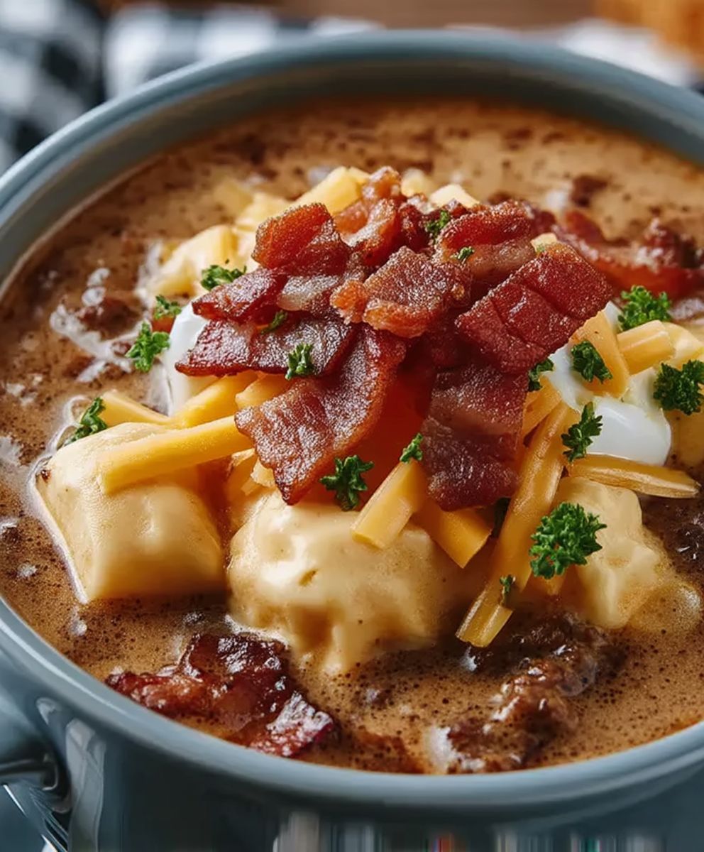 Bacon Cheeseburger Suppe
