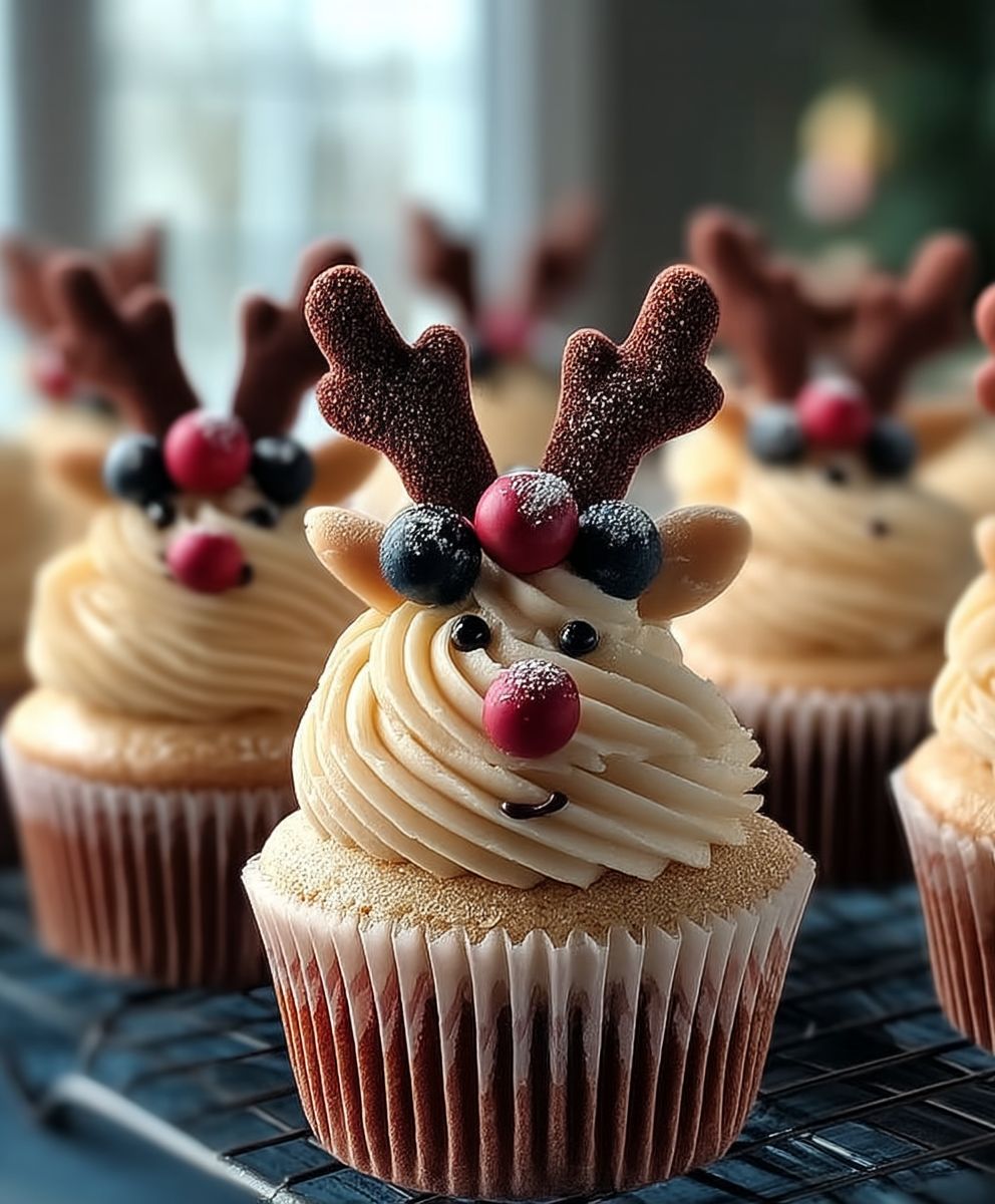 Rentier Cupcakes einfach