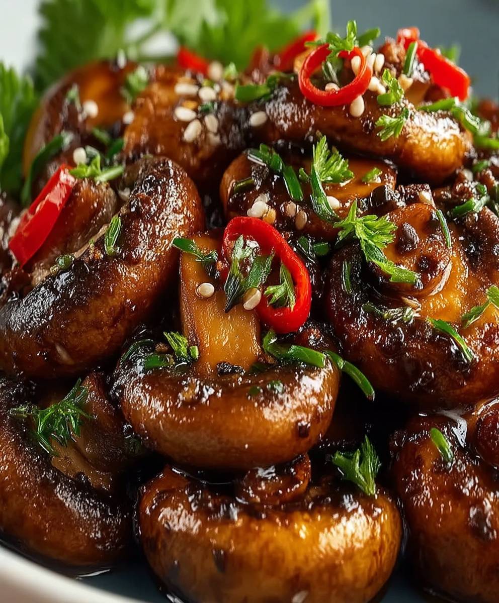 Chili Knoblauch Pilze knusprig