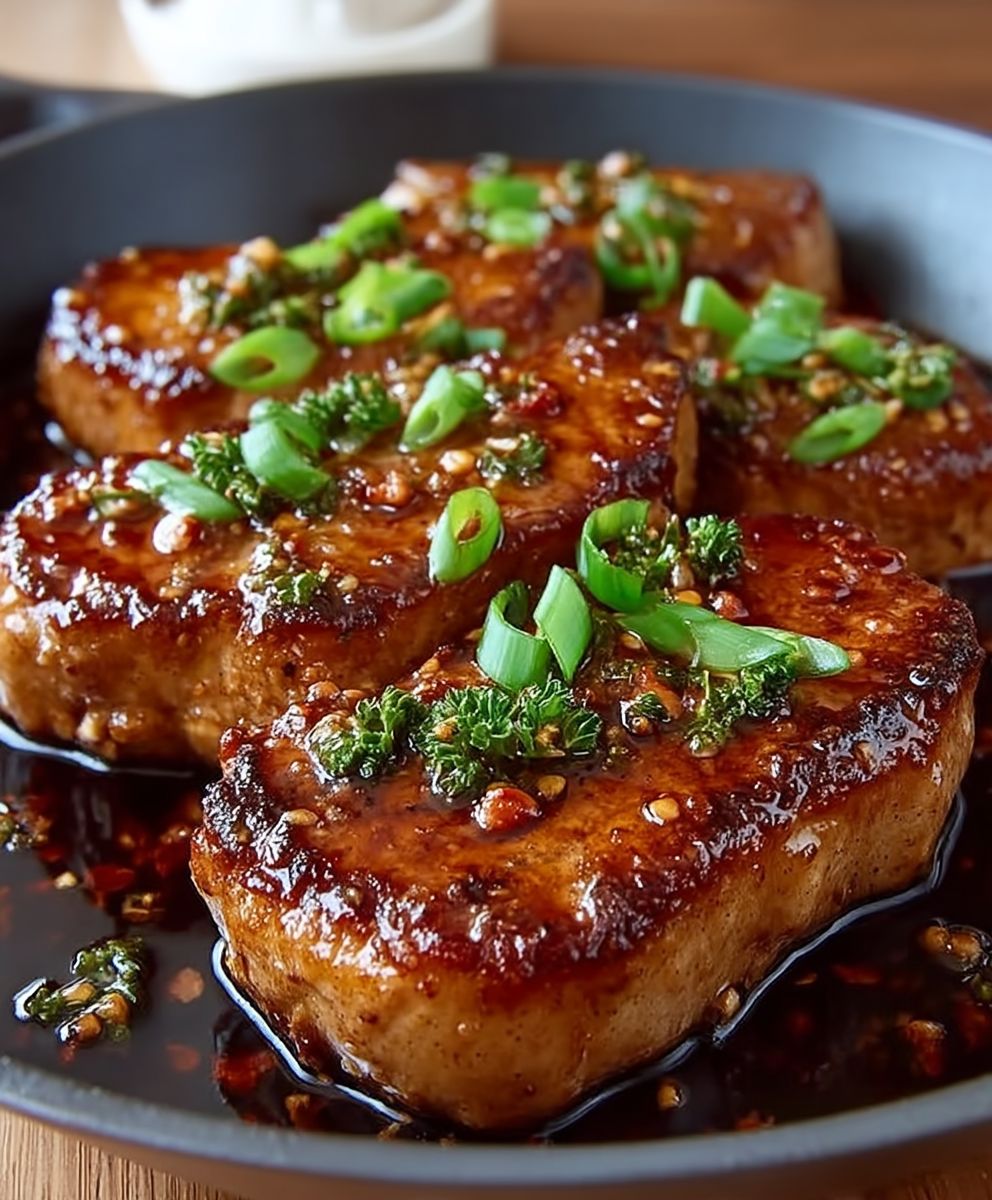 Honig Knoblauch Schweinekotelett