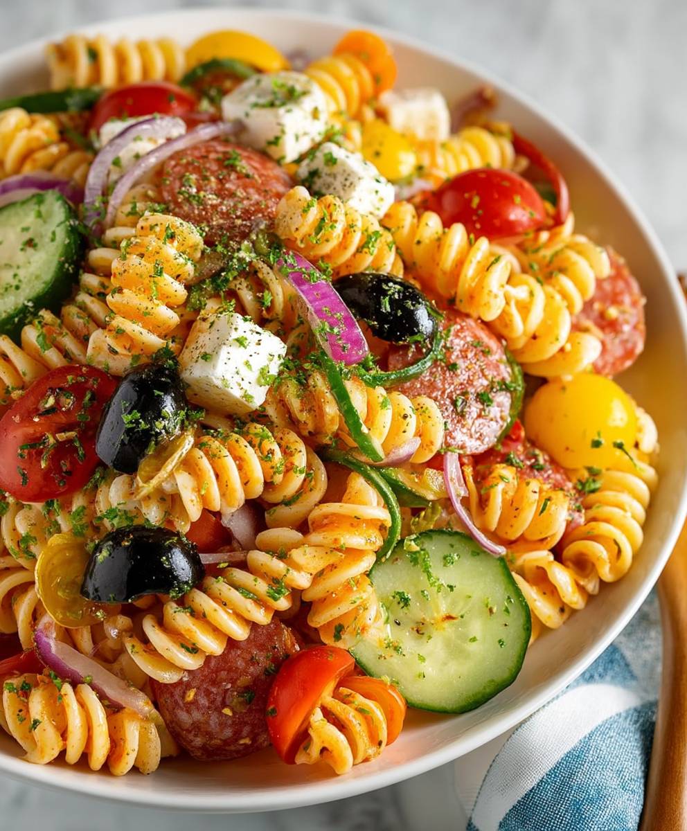 Nudelsalat einfach und lecker