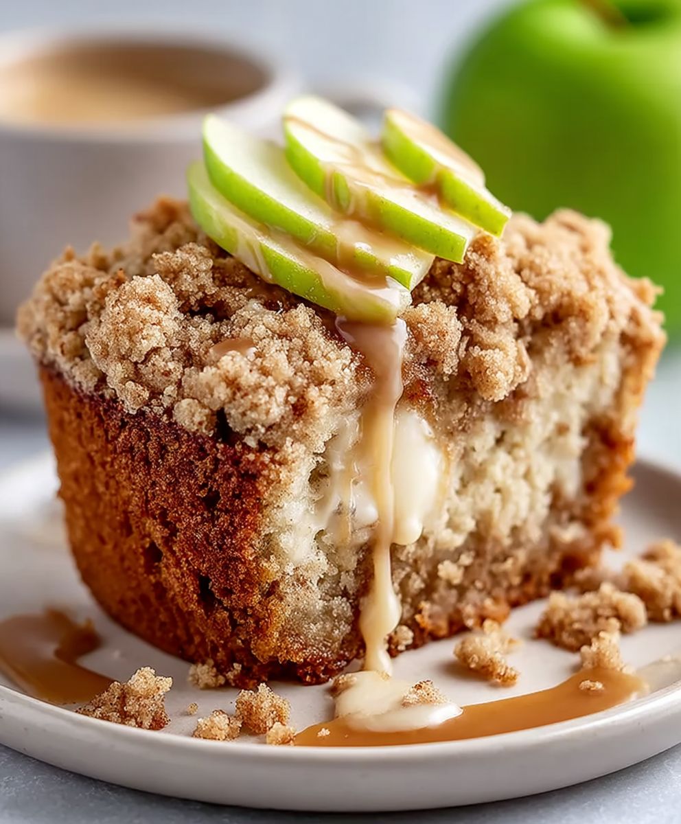 Apfelkaffeekuchen mit Streusel