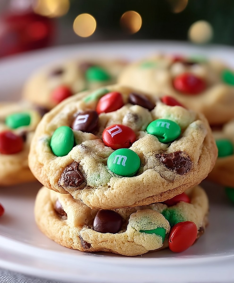 Weihnachten M&M Cookies