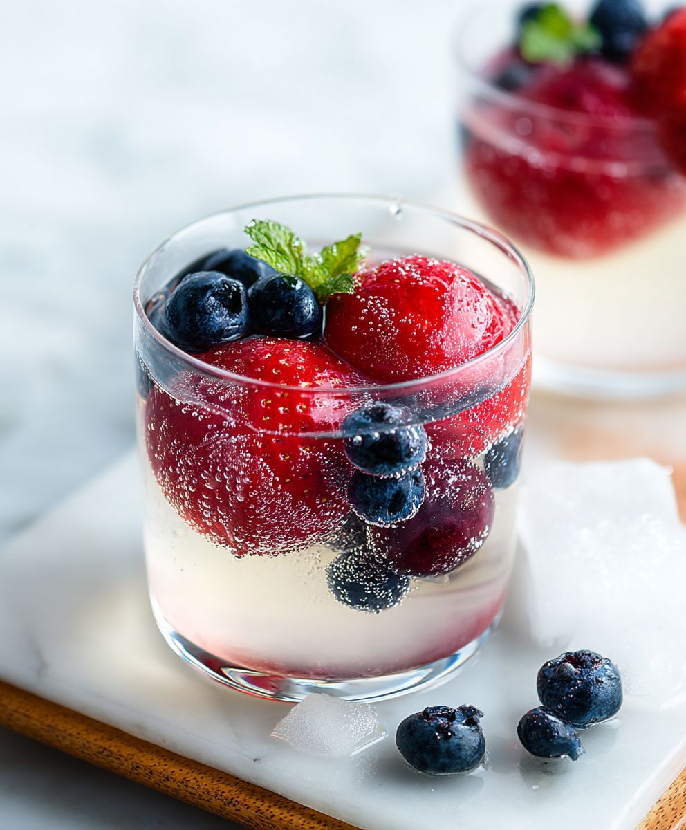 Beeren Sektkugeln selber machen