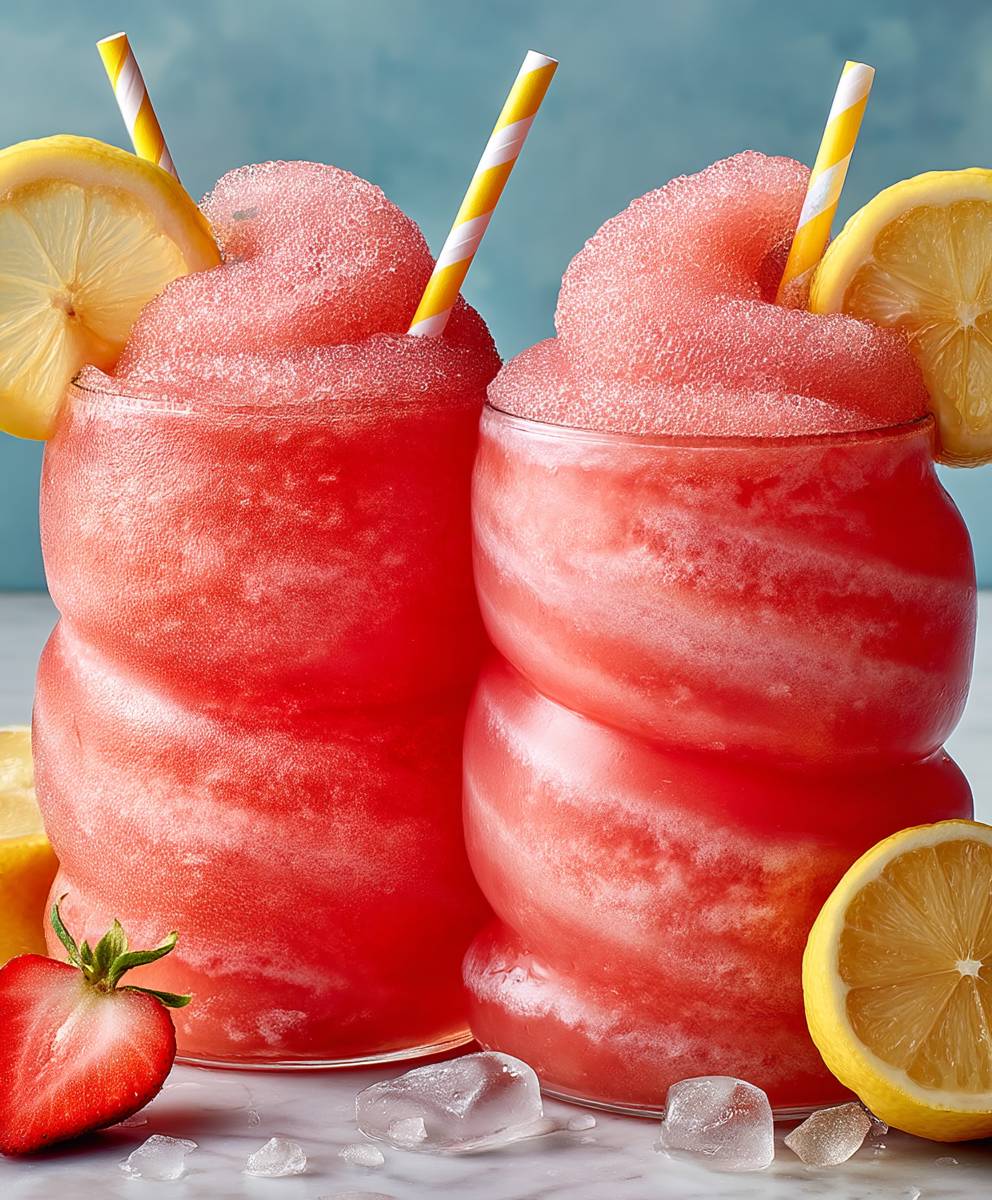 Pinke Limonade Slushies selber machen