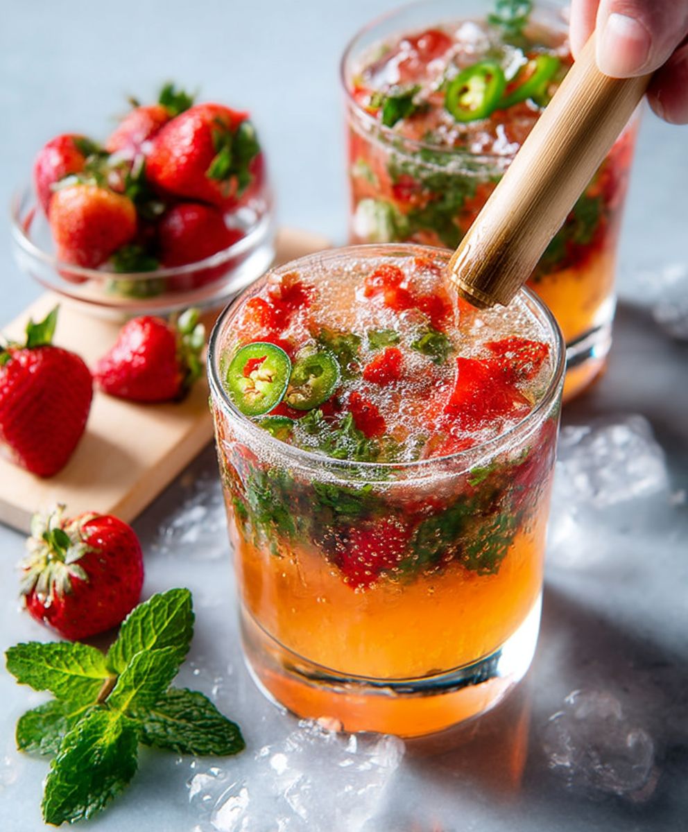 Erdbeer Jalapeno Minze Julep