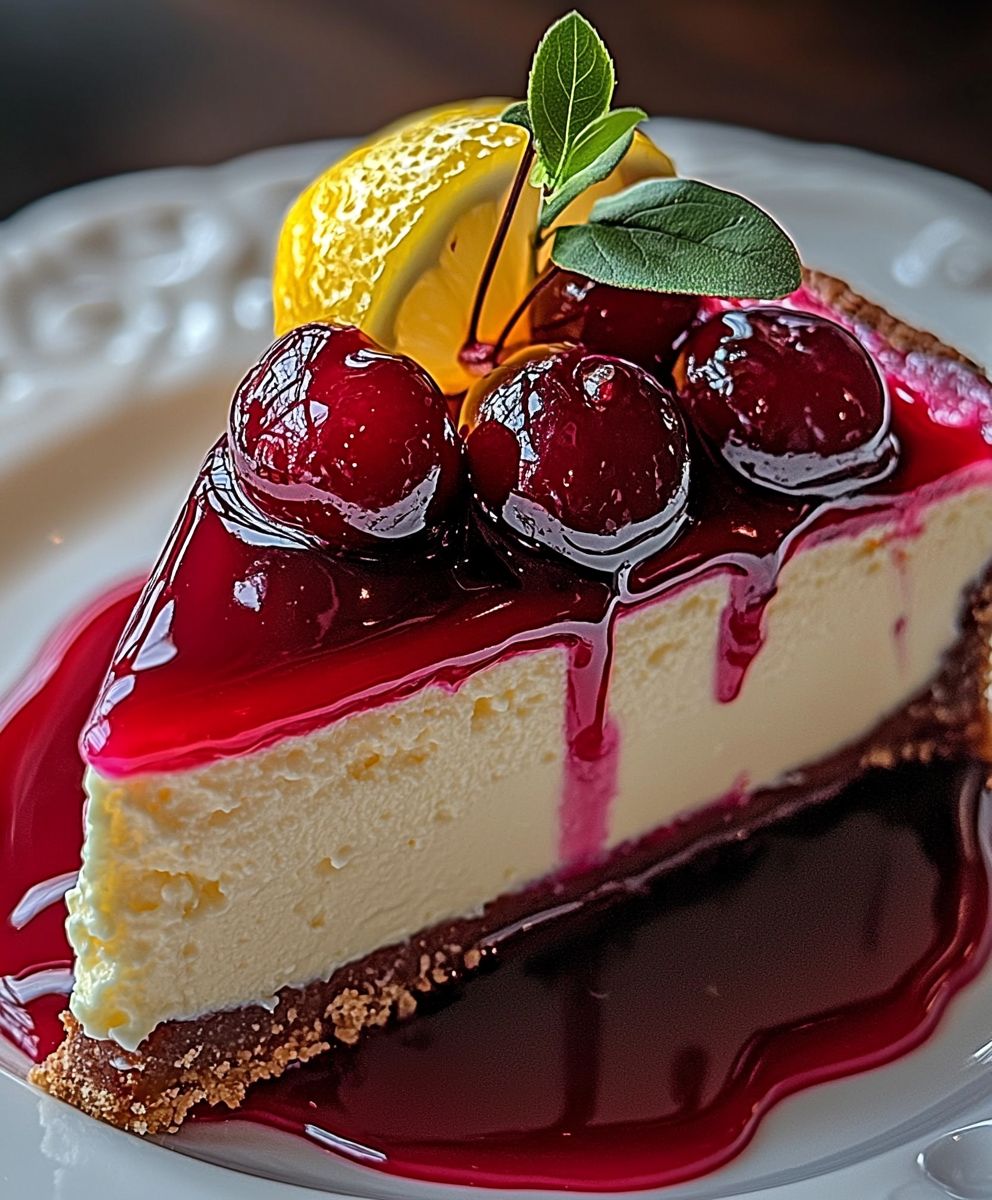 Kirsch Zitronen Cheesecake