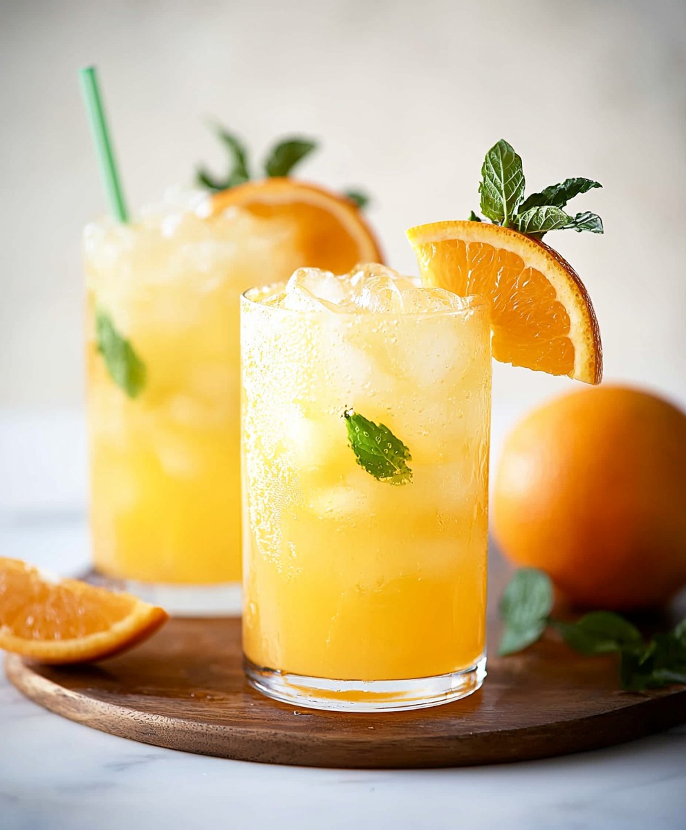 Orangen Kokoswasser Erfrischung