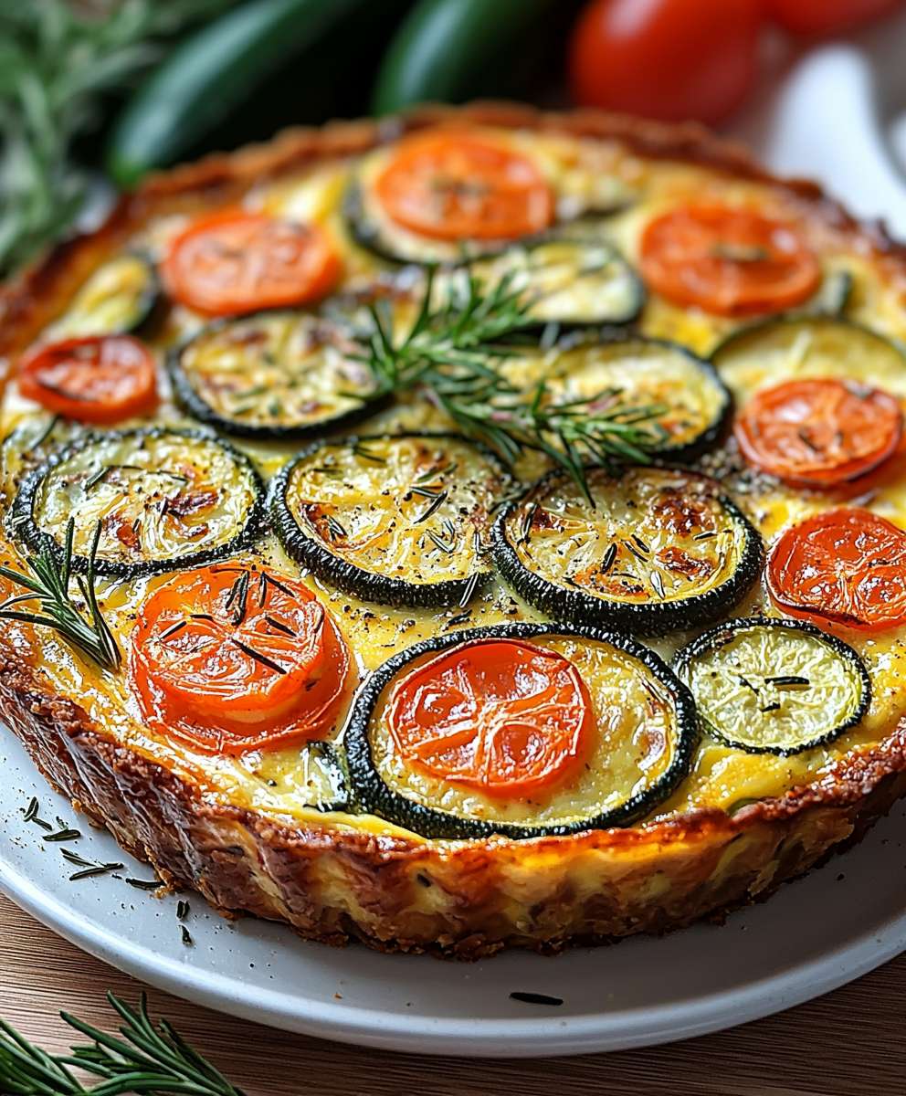 Gemüse Quiche ohne Kruste
