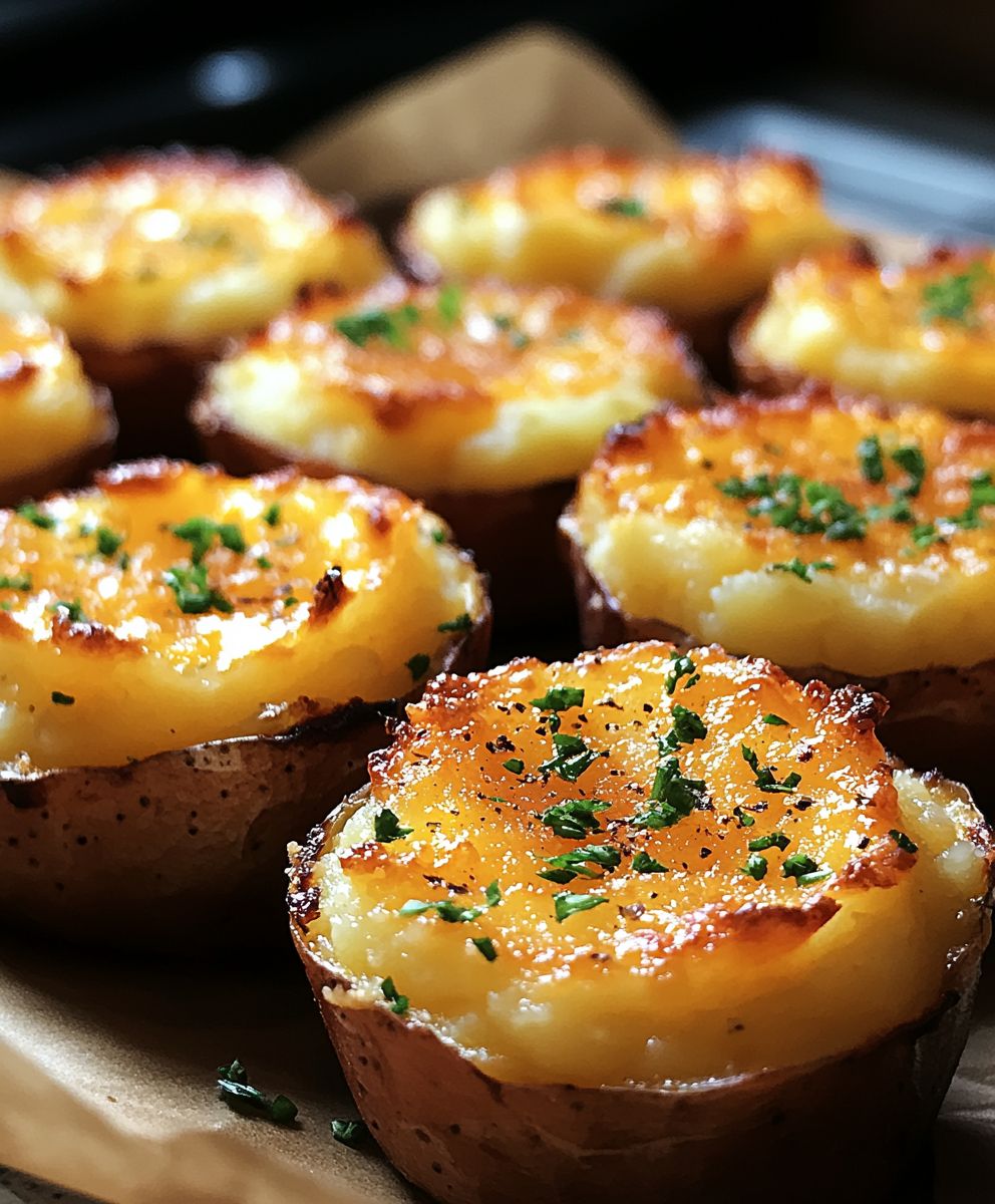 Käsige Kartoffelpüree Häppchen