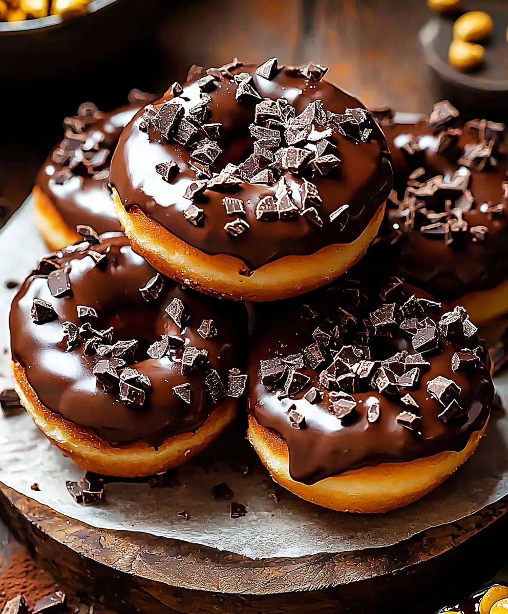 Schokoladendonuts backen