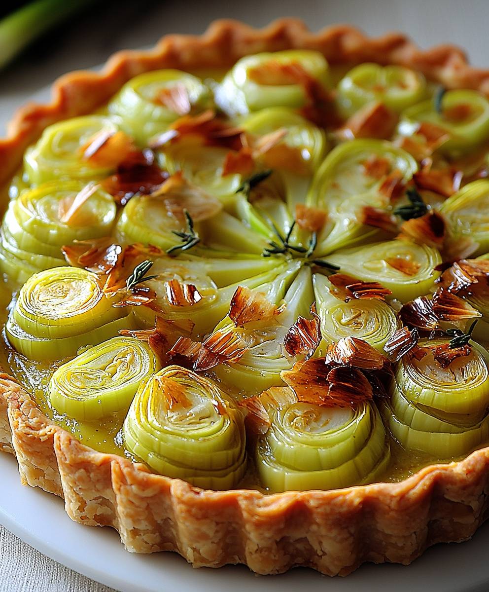 Lauch Tarte backen