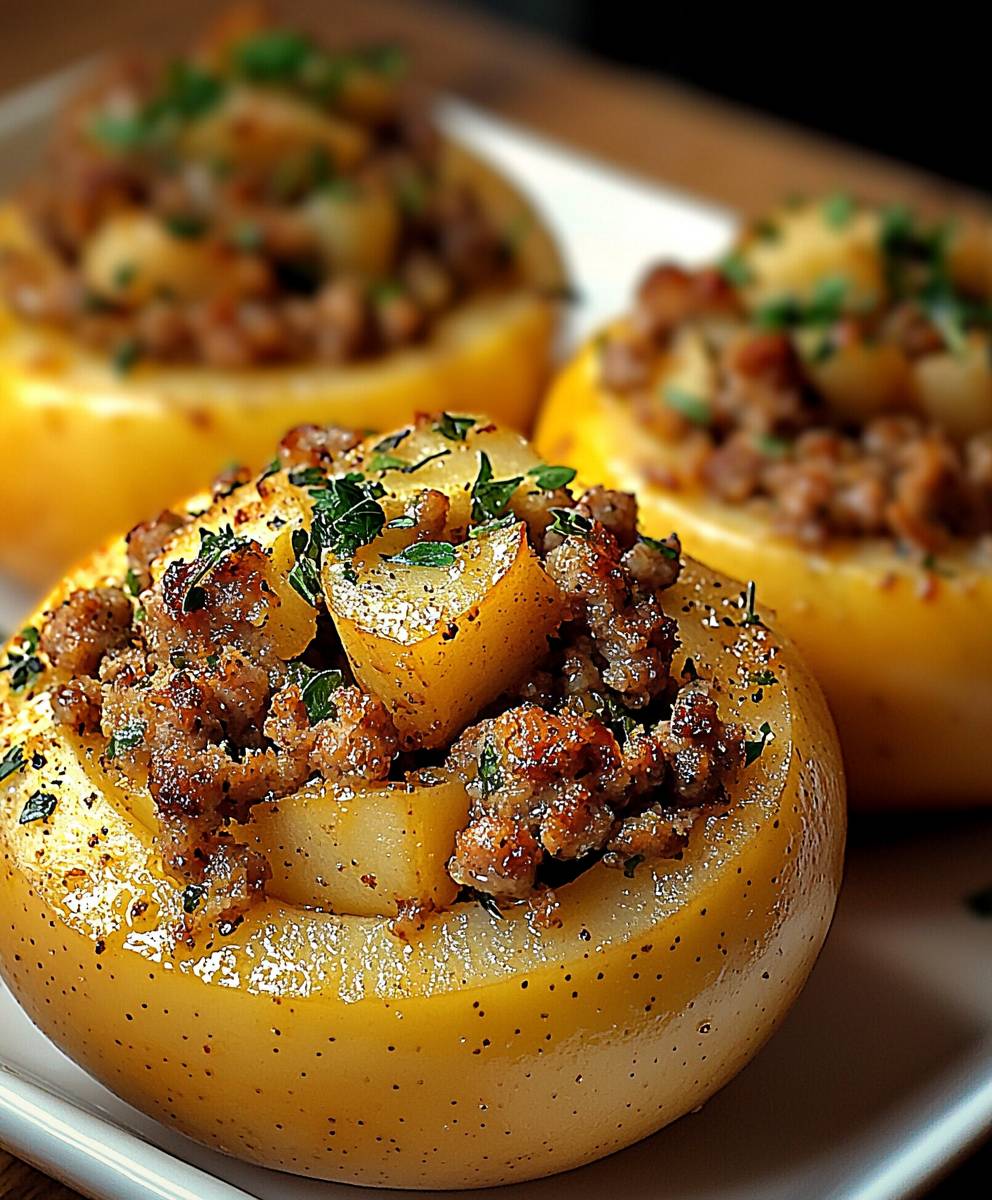 Bratäpfel mit Wurst