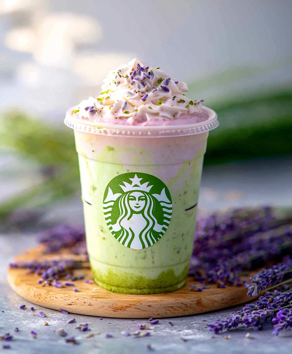 Lavendel Matcha Hafermilch Eis