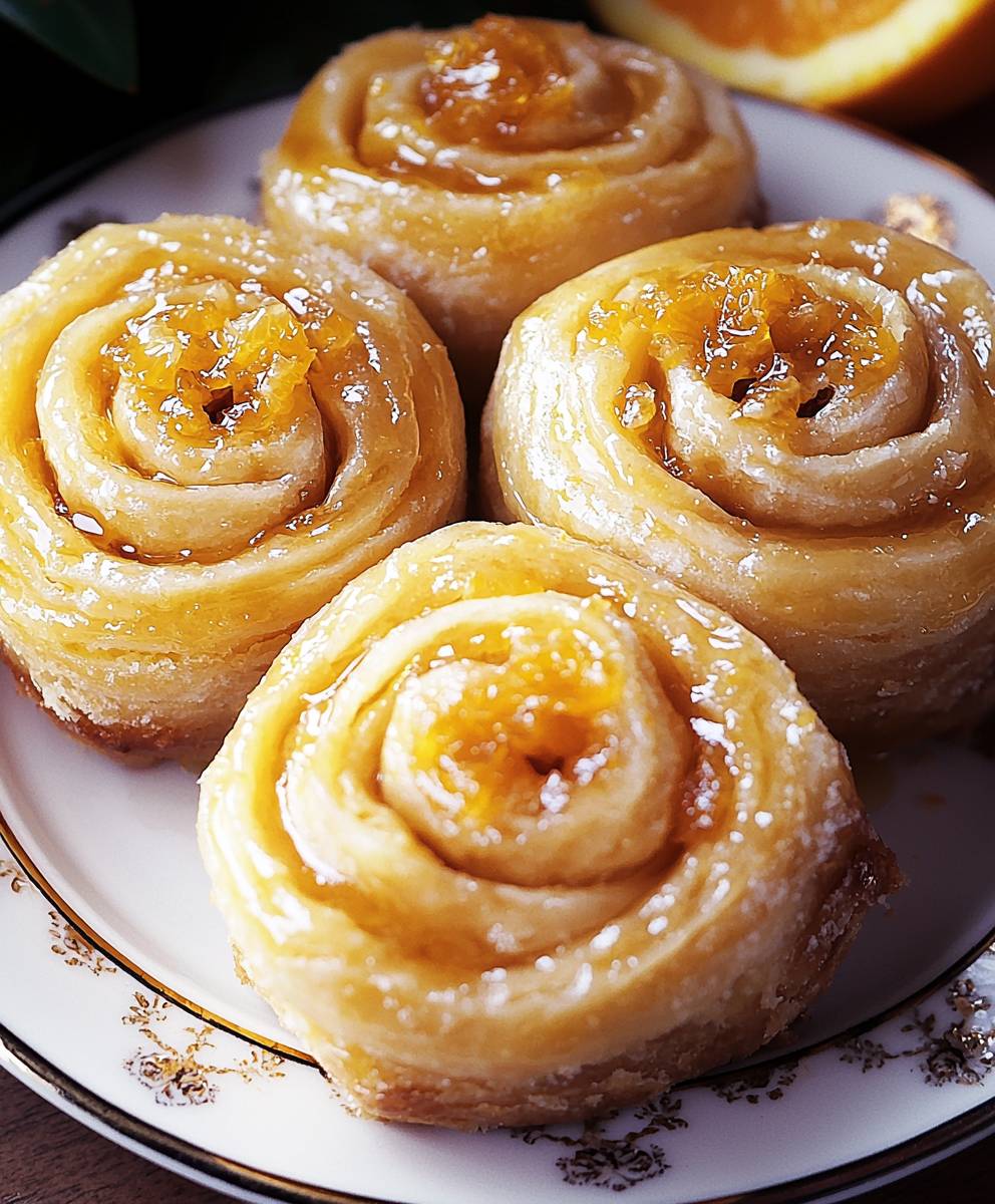 Orangenbrötchen backen